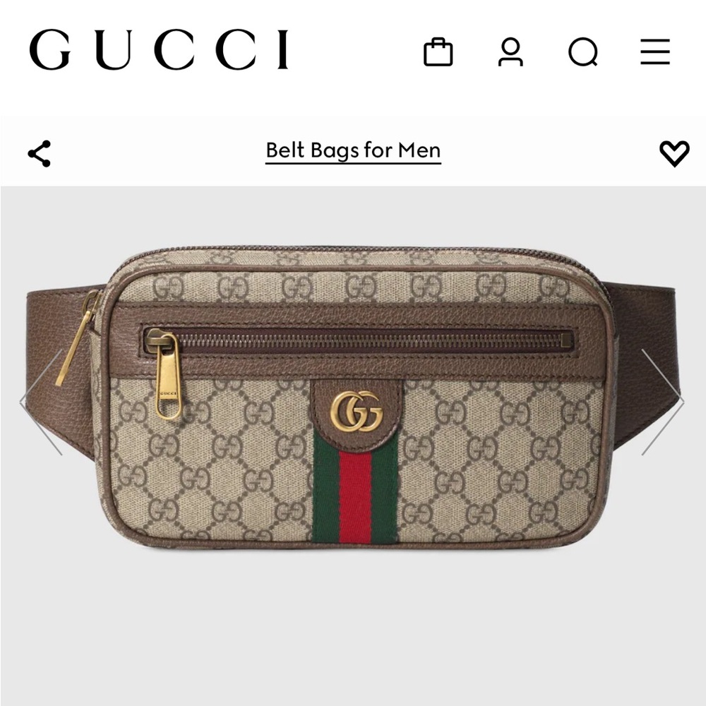 Gucci belt bag./OPHIDIA GG BELT BAG - Picture 2 of 6